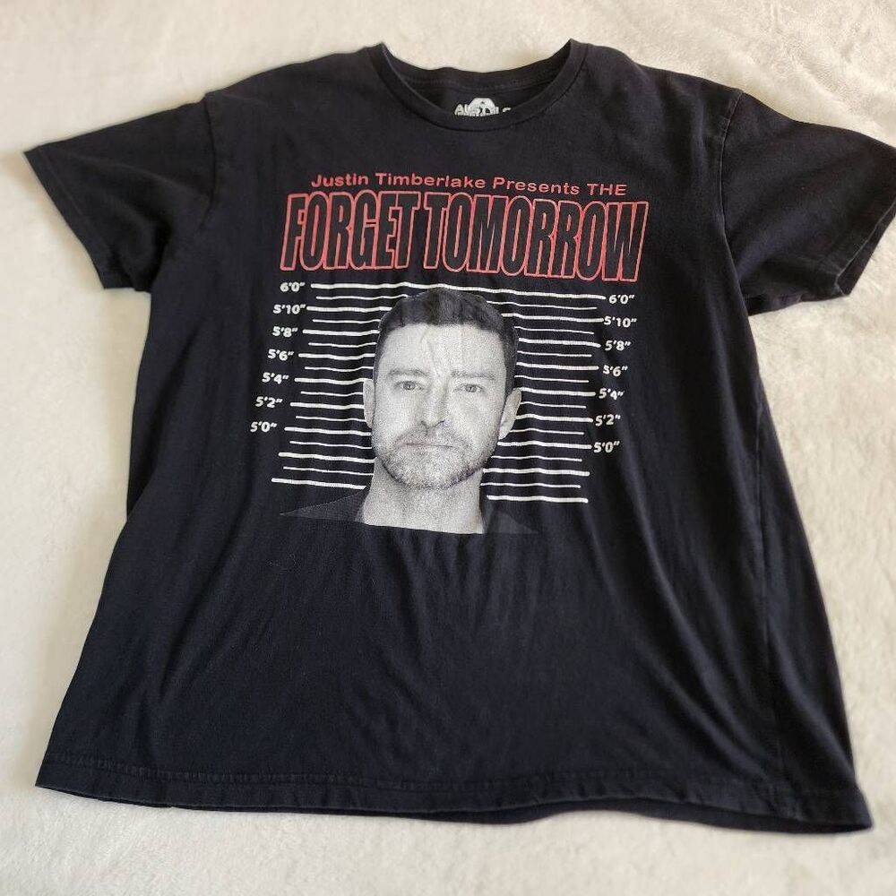 Alstyle Justin Timberlake Forget Tomorrow Graphic Tshirt Size Medium